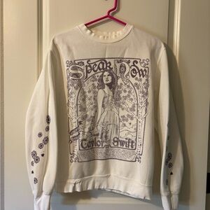 Taylor Swift White Speak Now (Taylor’s Version) Crewneck Sweatshirt
